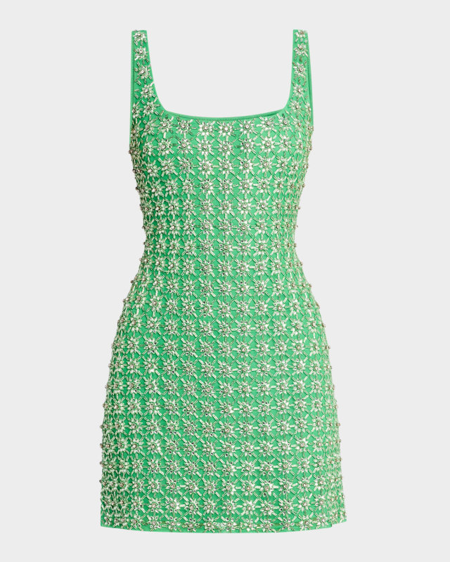 Piper Sleeveless Bead & Crystal Mini Dress